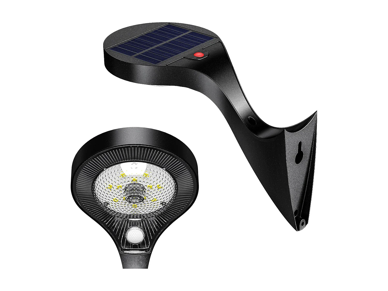 Mur Solaire LED 1000lm Crépuscule + PIR