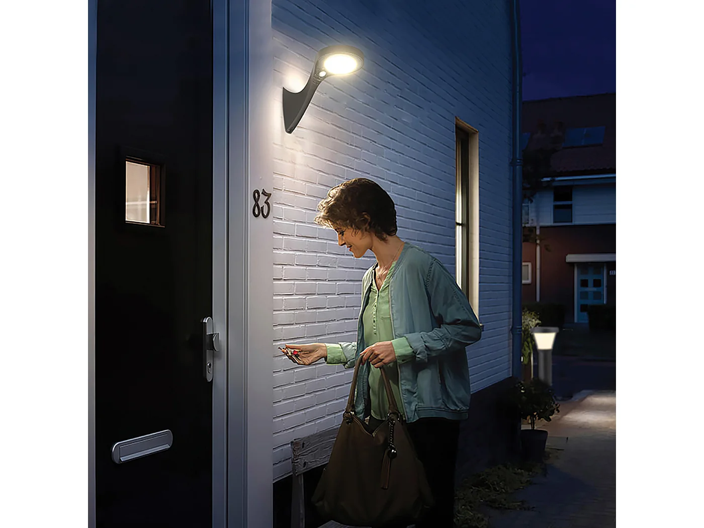 Mur Solaire LED 1000lm Crépuscule + PIR