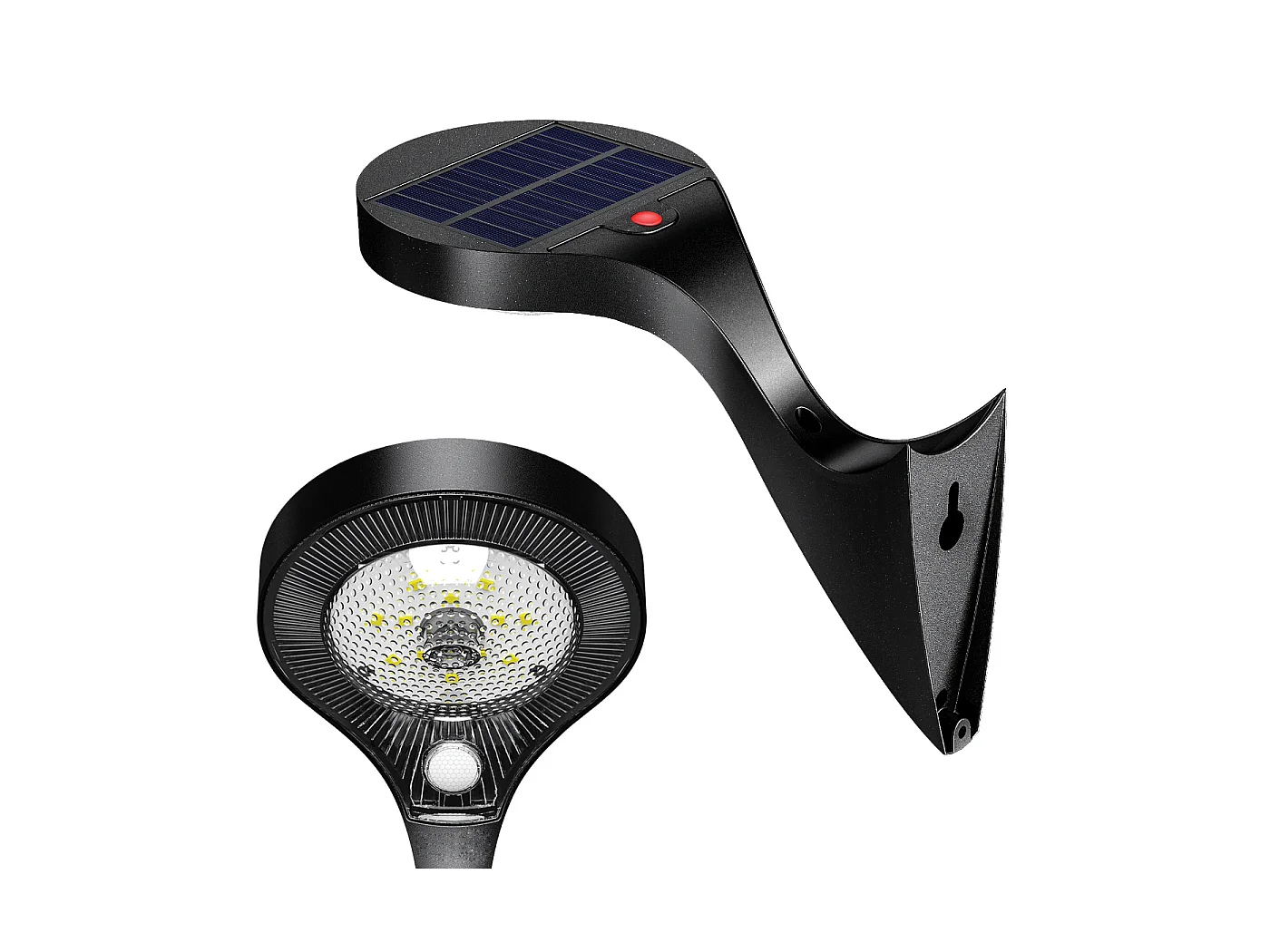Mur Solaire LED 1000lm Crépuscule + PIR