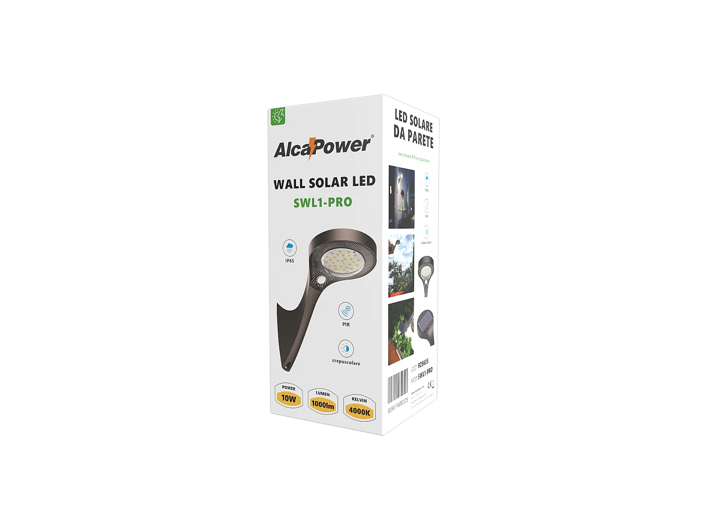 Mur Solaire LED 1000lm Crépuscule + PIR