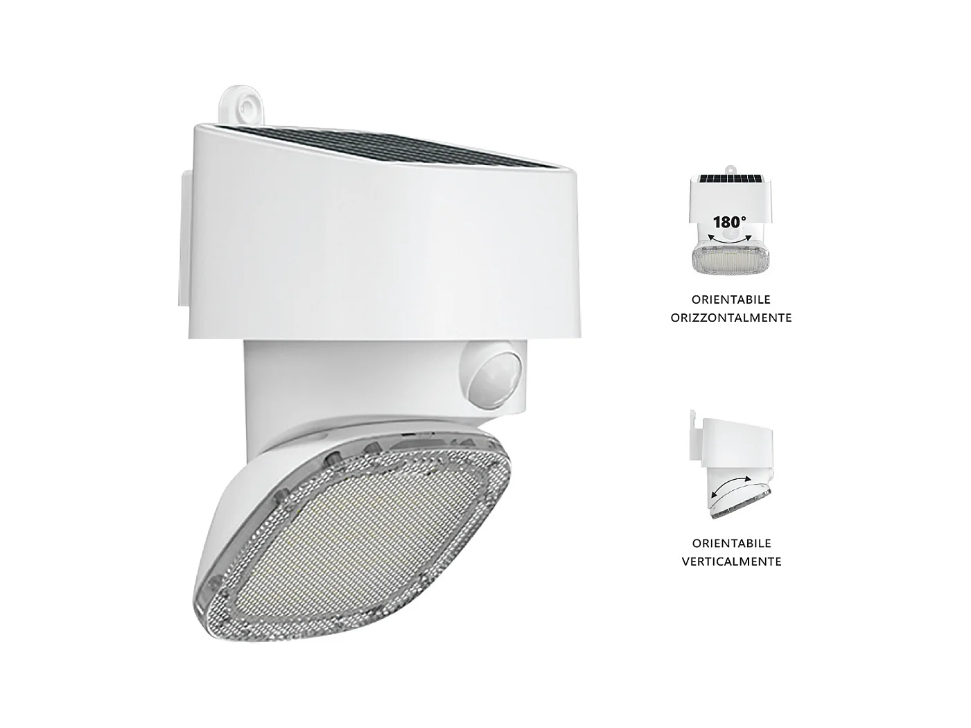 LED solaire multifonction/réglable 2000lm IP65