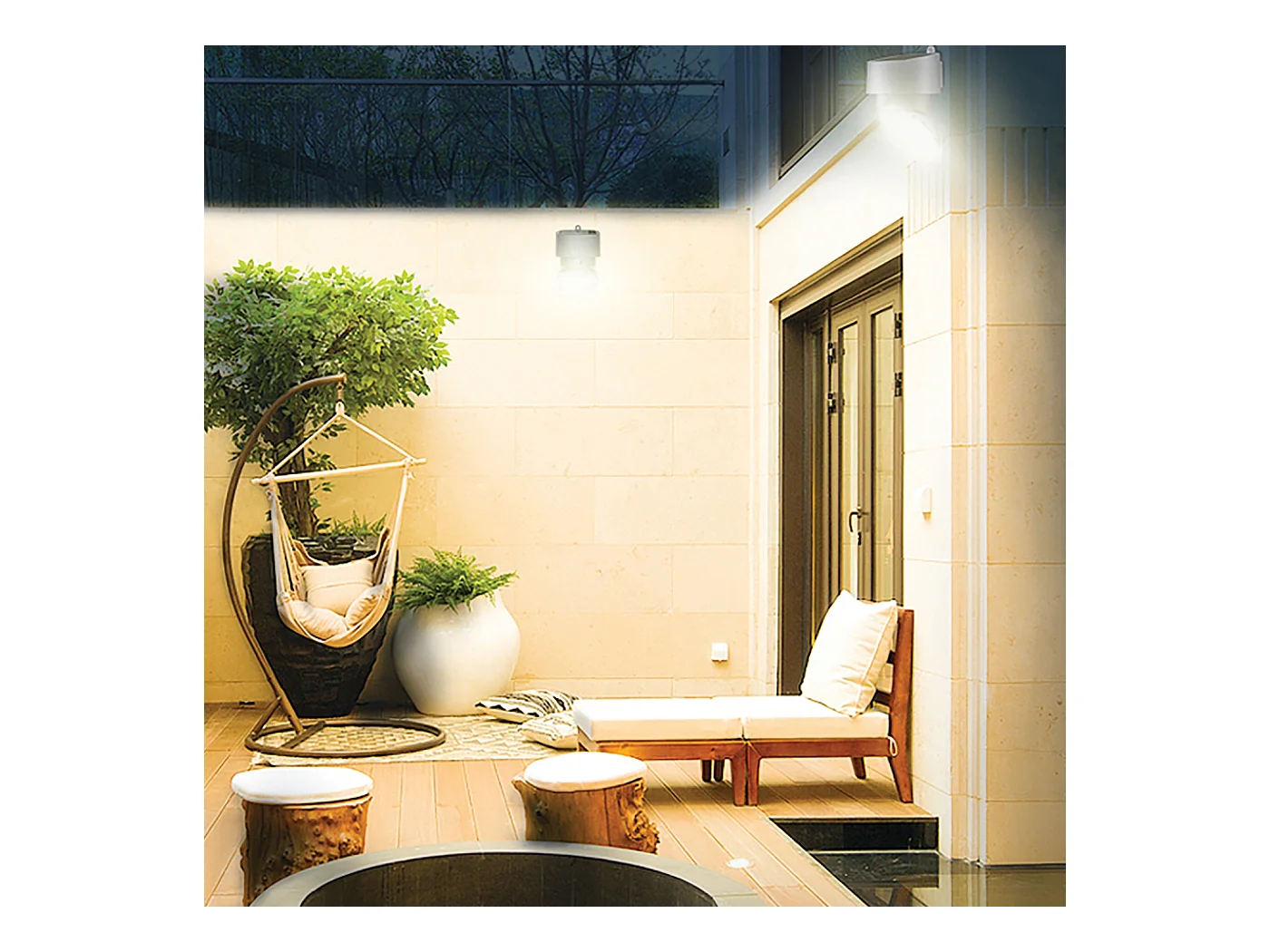 LED solaire multifonction/réglable 2000lm IP65