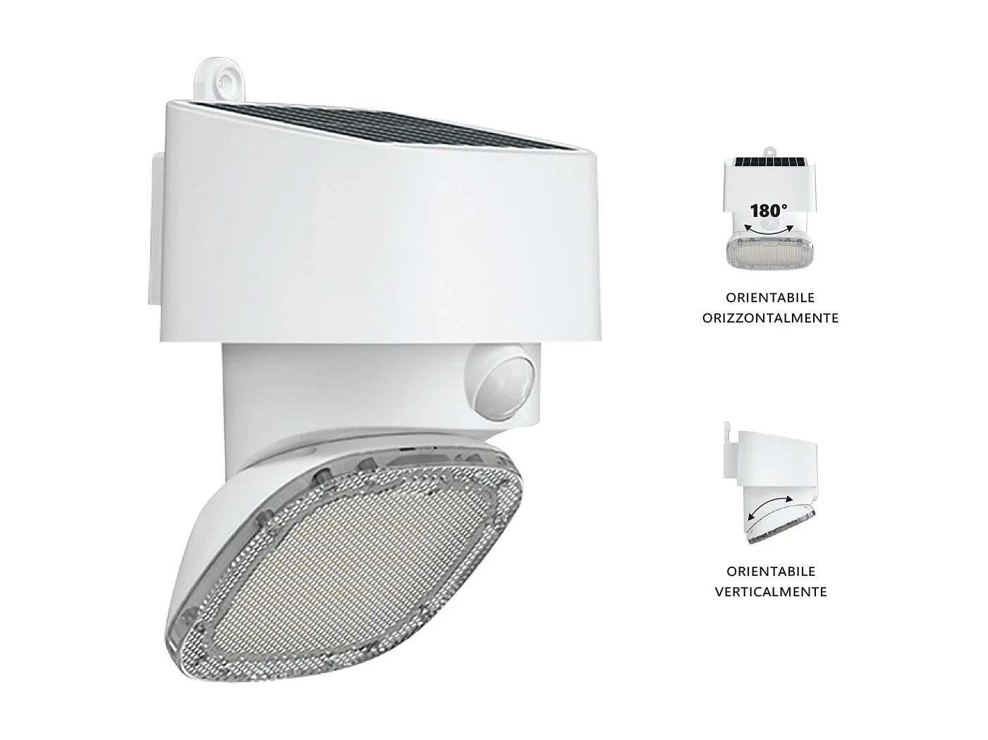 LED solaire multifonction/réglable 2000lm IP65