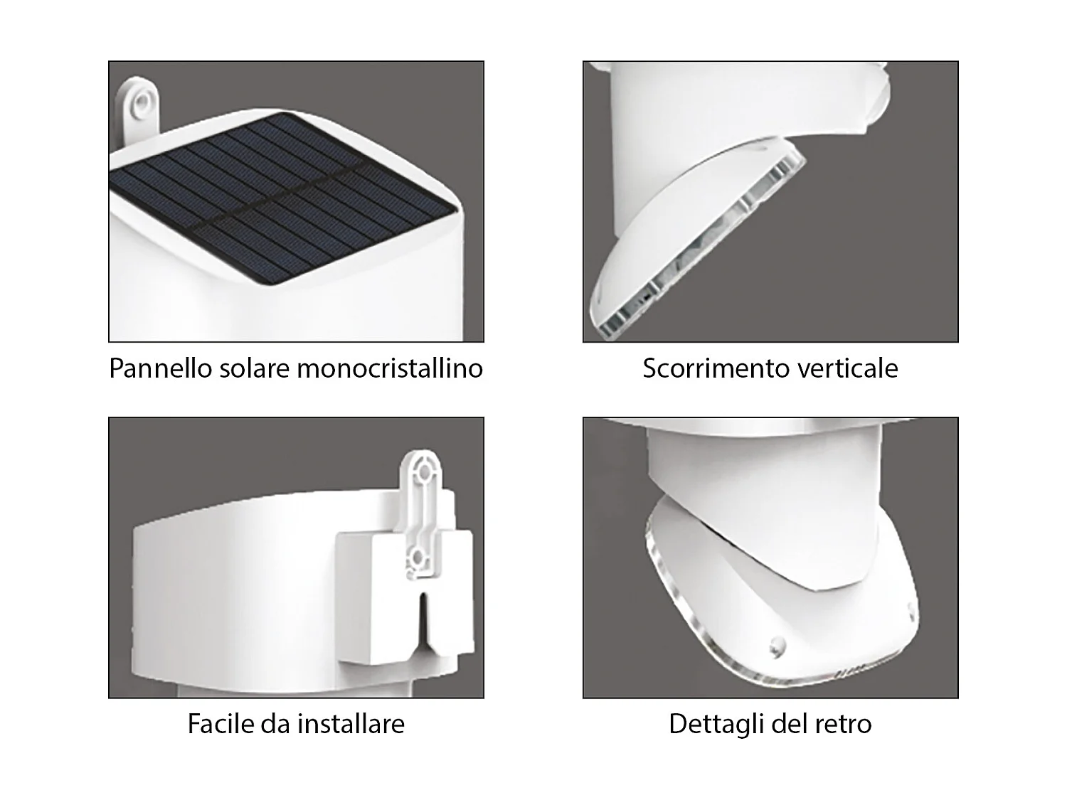 LED solaire multifonction/réglable 2000lm IP65