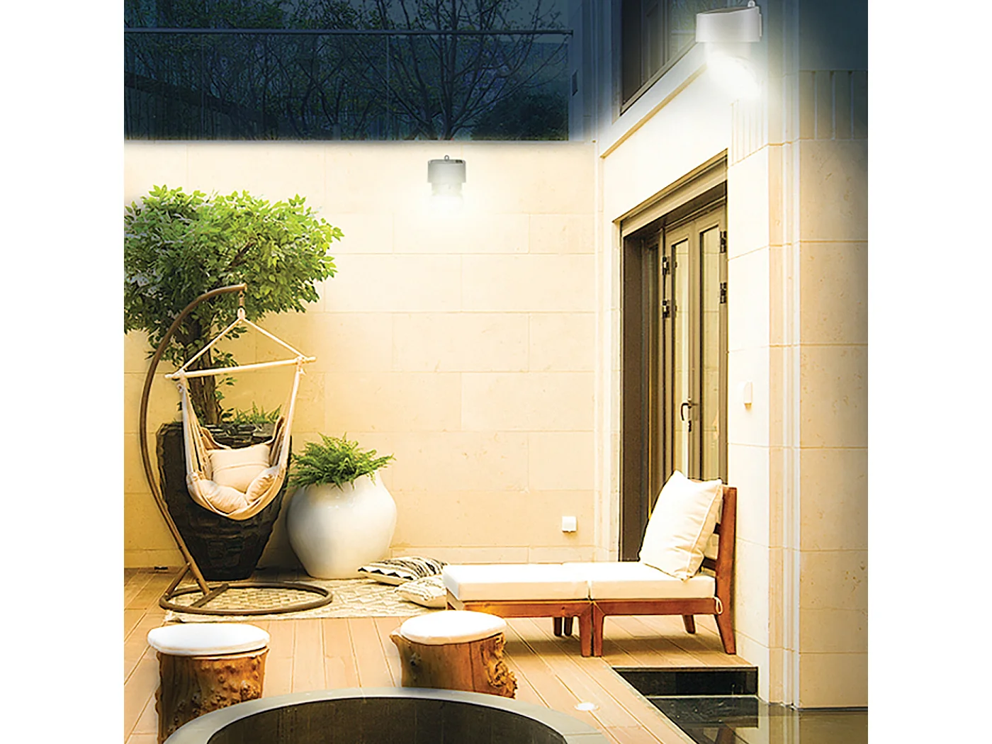 LED solaire multifonction/réglable 2000lm IP65