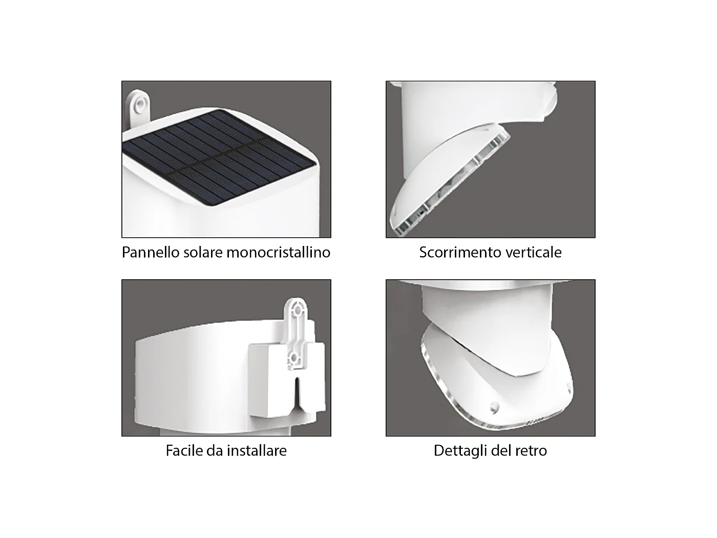 Multifunktions-/einstellbare Solar-LED 2000lm IP65