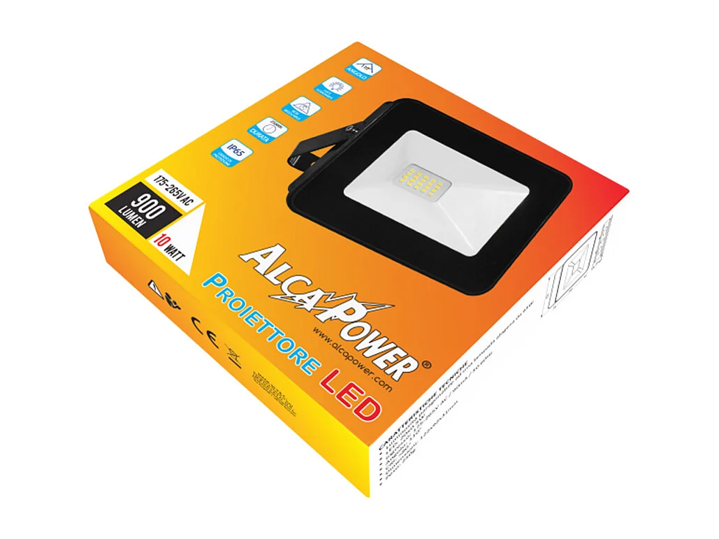 Foco LED negro 175-265 V CA 10 W 6000 K