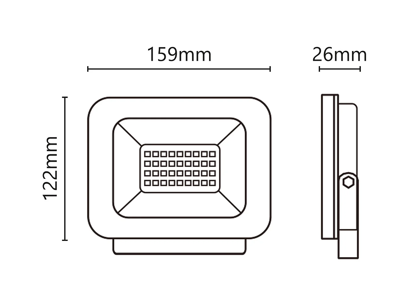 Projecteur LED 9-30V 30W 2550lm 4000K