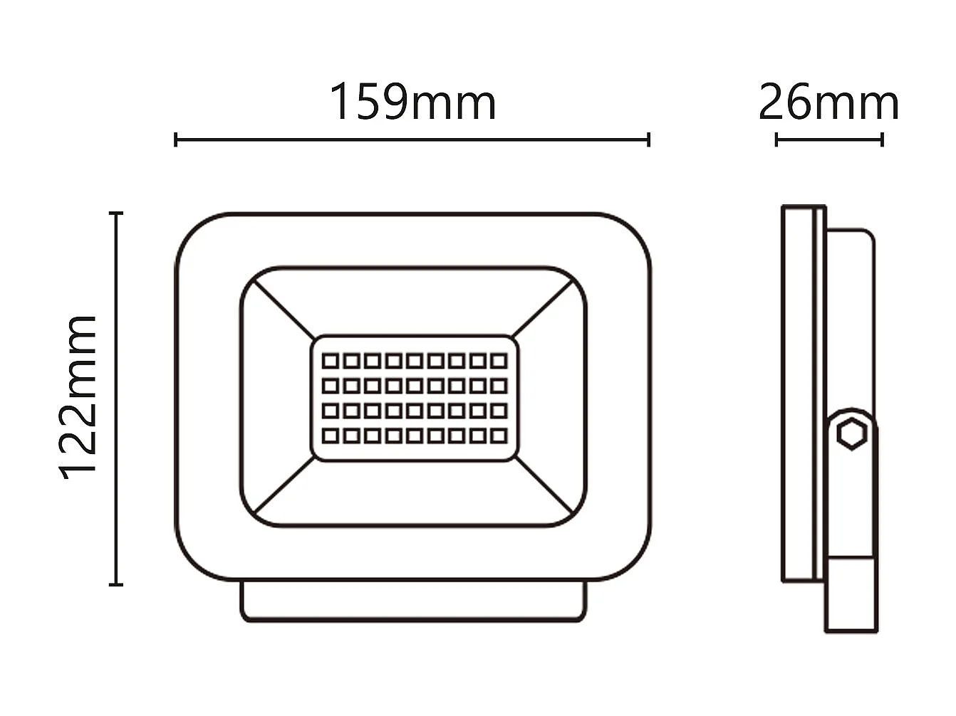 Projecteur LED 9-30V 30W 2550lm 4000K