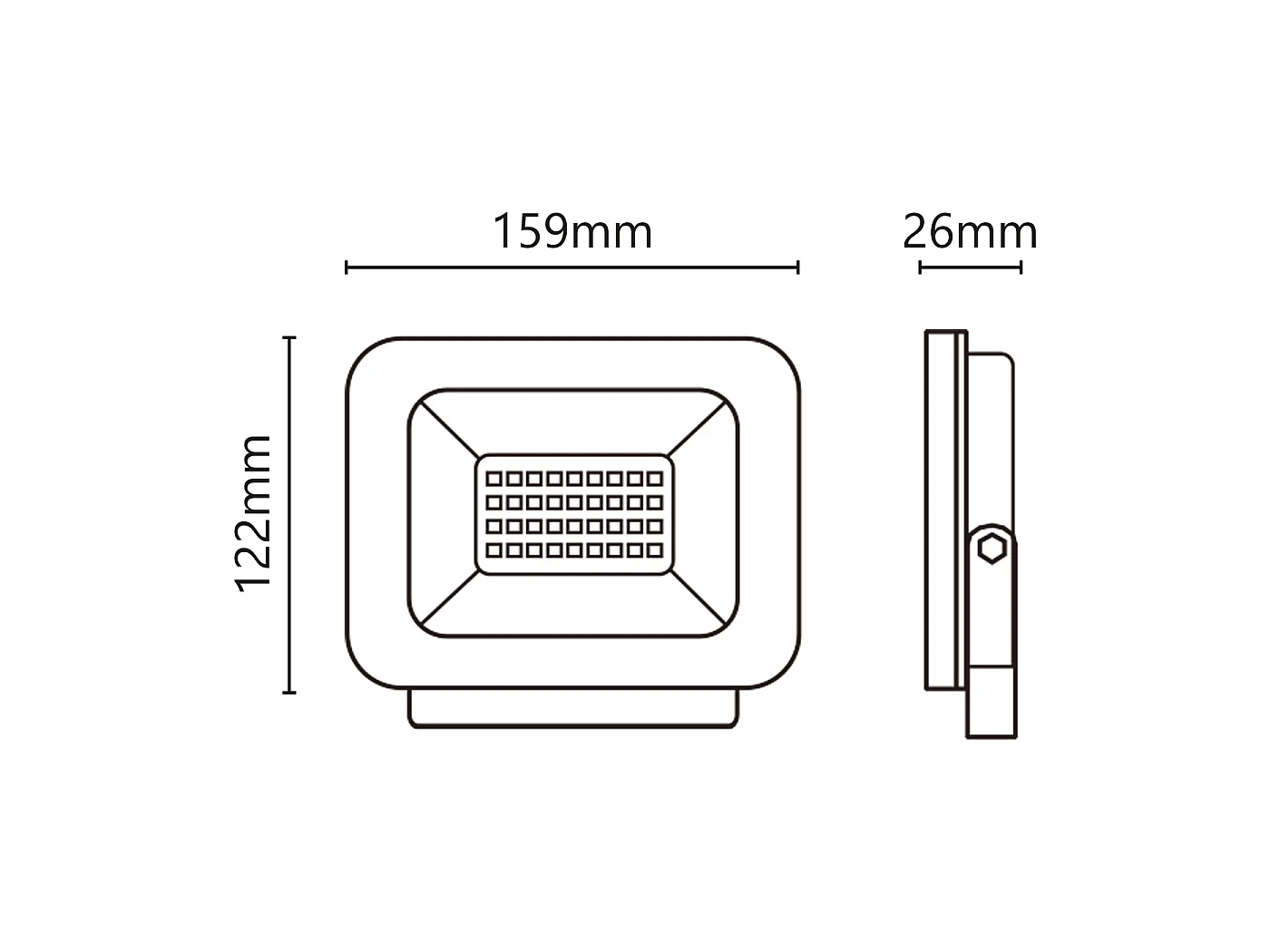 Projecteur LED 9-30V 30W 2550lm 4000K