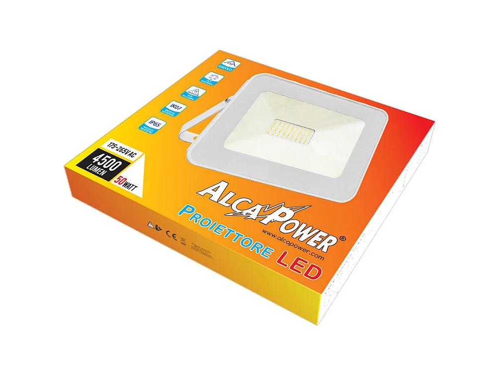 Projecteur LED Blanc 175-265VAC 50W 3000K