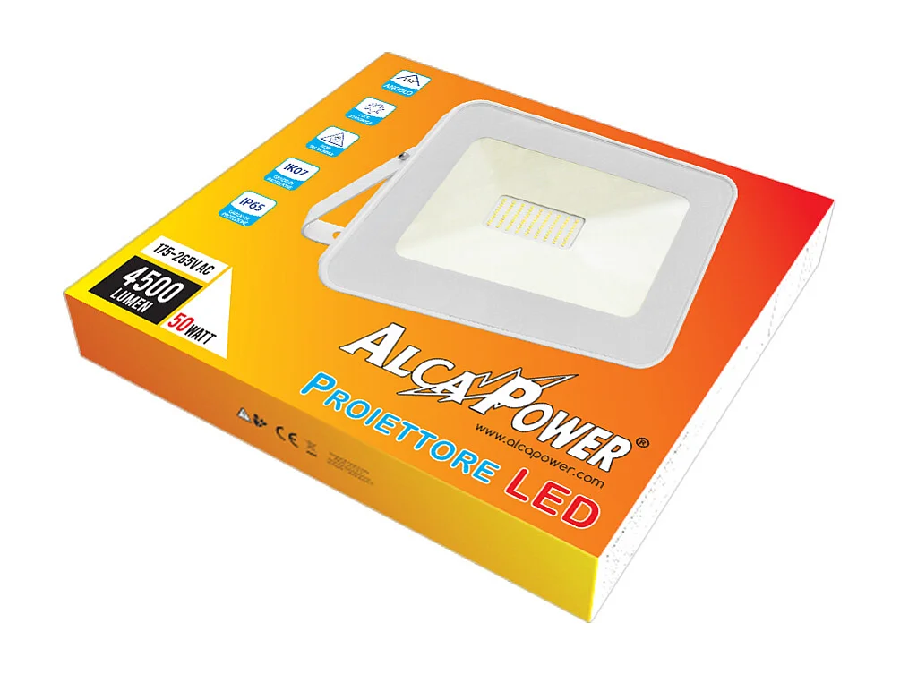 Projecteur LED Blanc 175-265VAC 50W 3000K