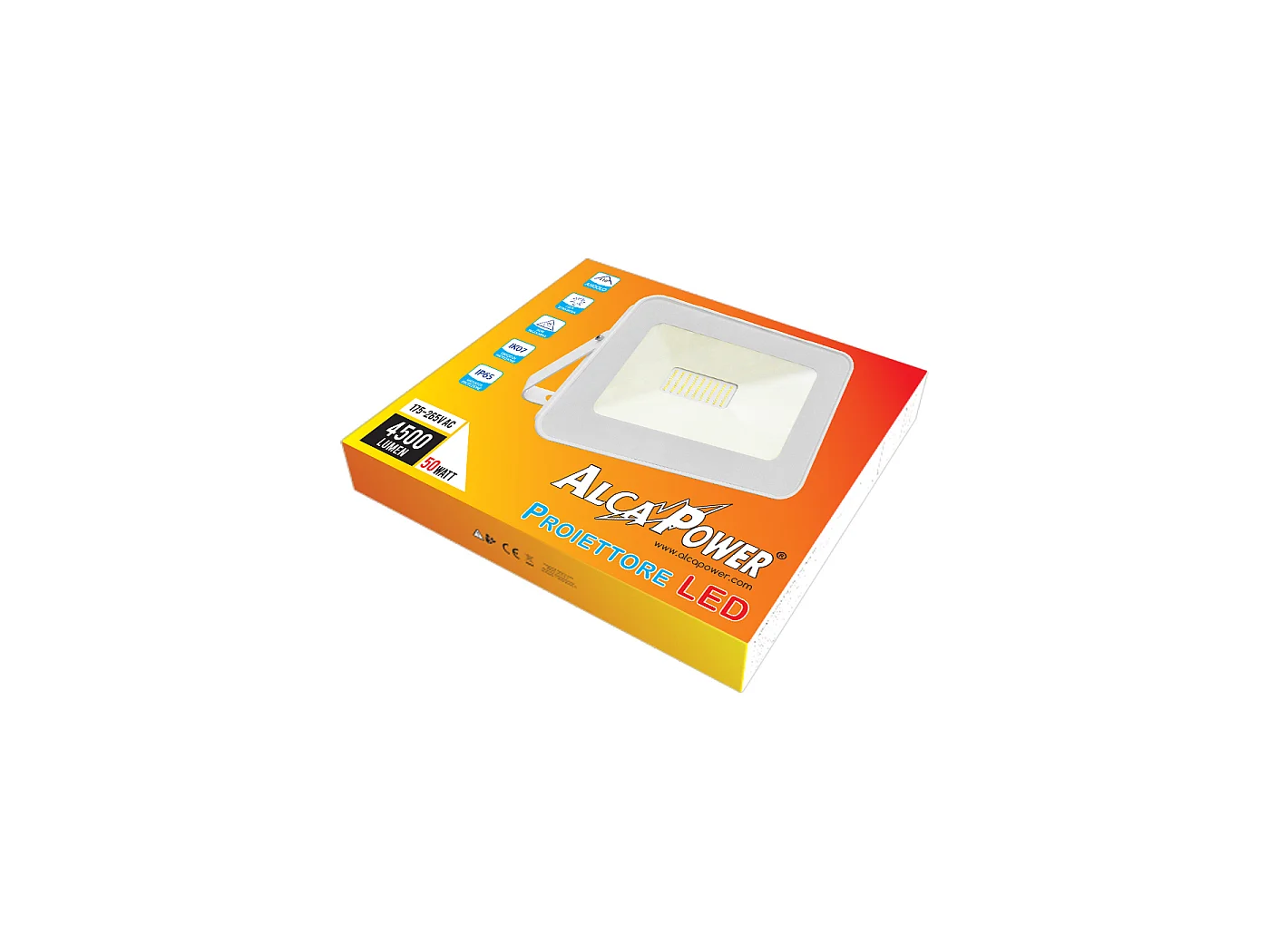 Projecteur LED Blanc 175-265VAC 50W 3000K