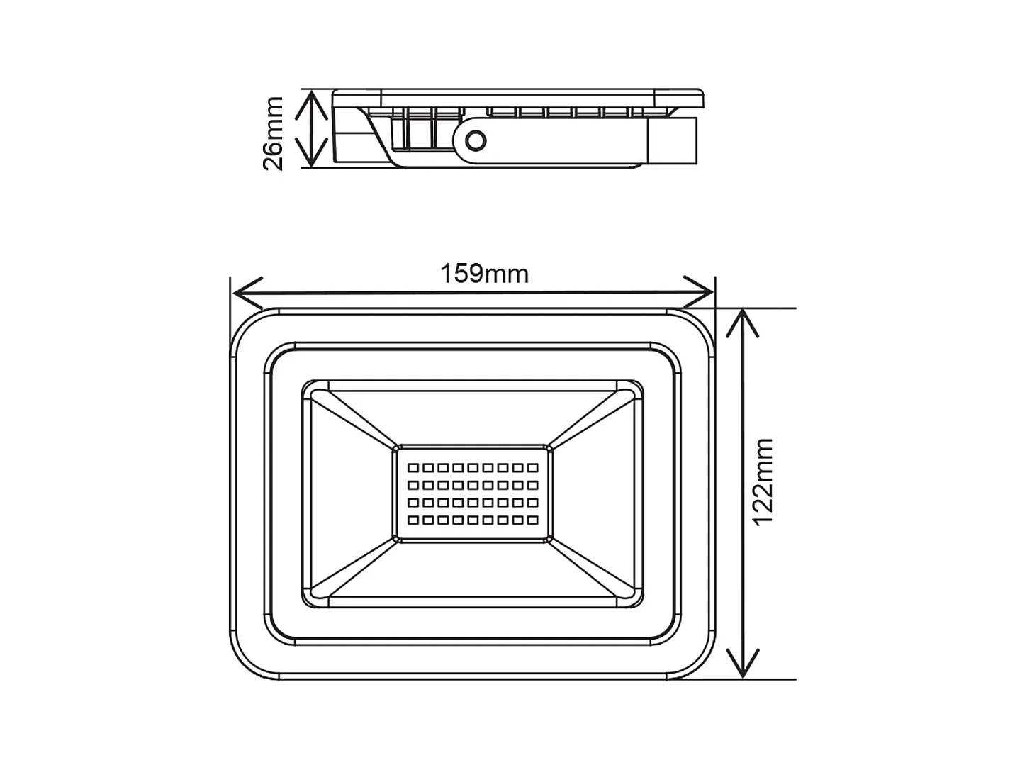 Foco LED blanco 200-265 V CA 30 W 6000 K
