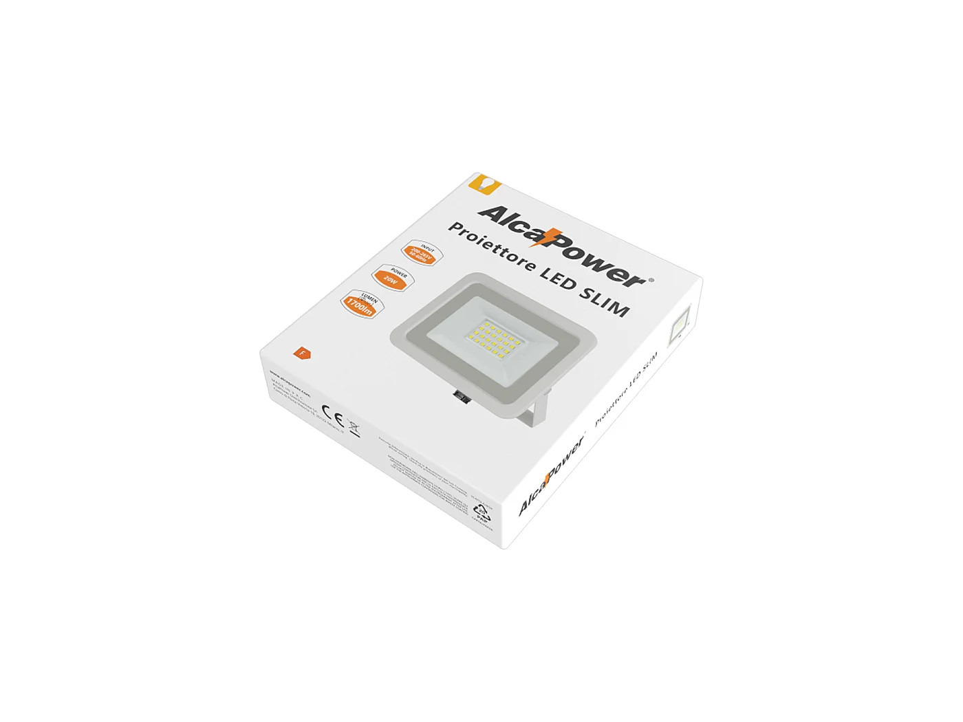 Proiettore LED Bianco 200-265VAC 20W 4000K