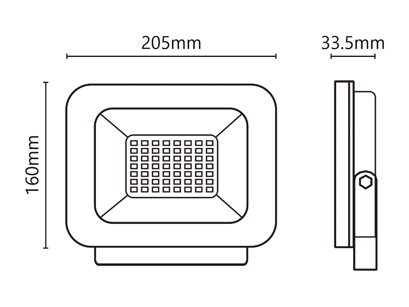 Projecteur LED 9-30V 50W 4500lm 4000K