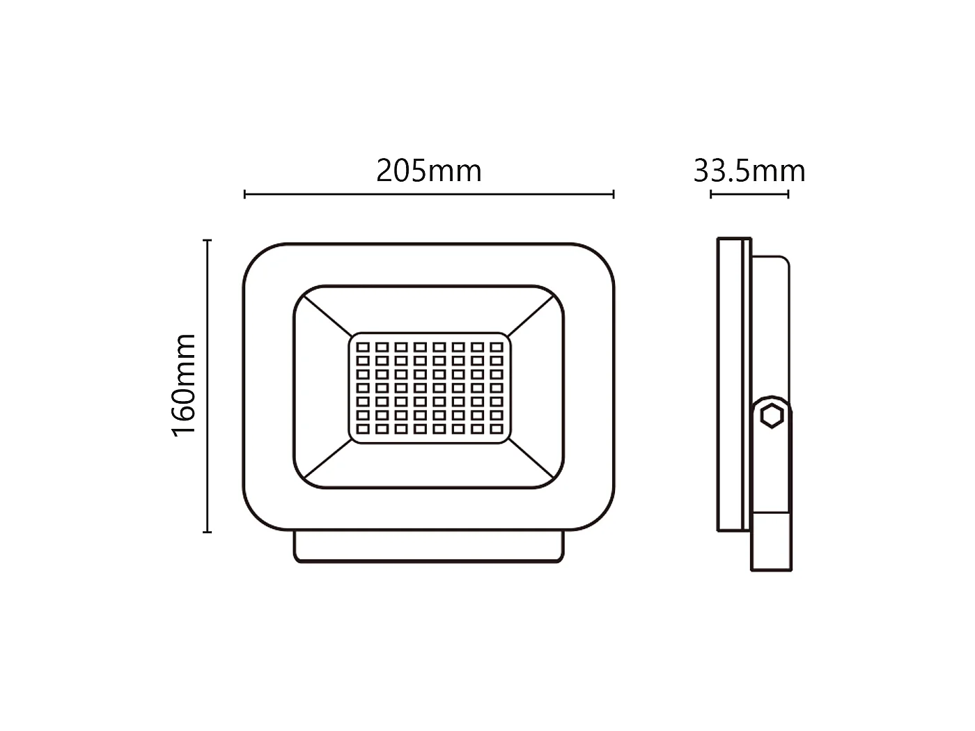 LED-projektør 9-30V 50W 4500lm 4000K