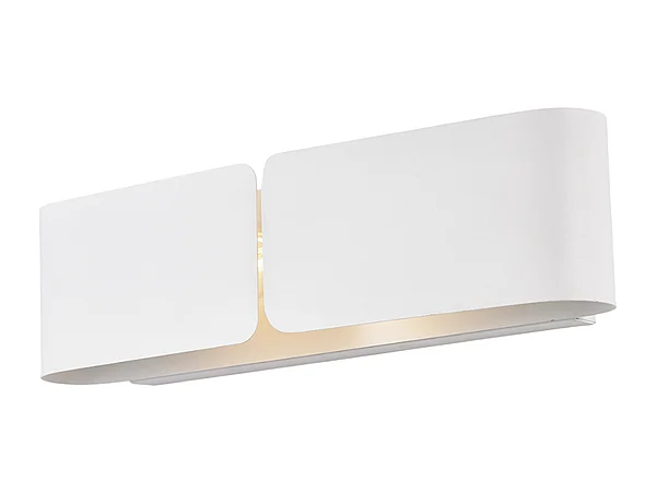 Aplique Abraço com difusor cortado a laser em ferro branco 2 luzes .45 P.10 BL316-AP2-BCO