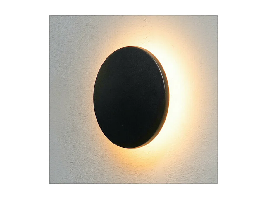 Éclairage mural moderne LED noir IP65 - Lunar