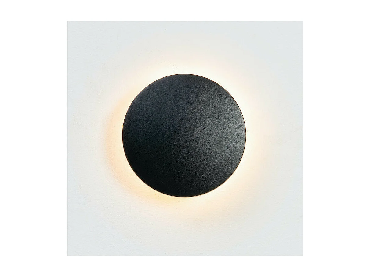 Éclairage mural moderne LED noir IP65 - Lunar