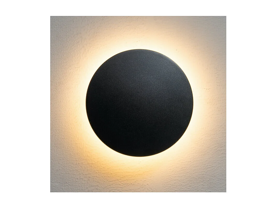 Éclairage mural moderne LED noir IP65 - Lunar