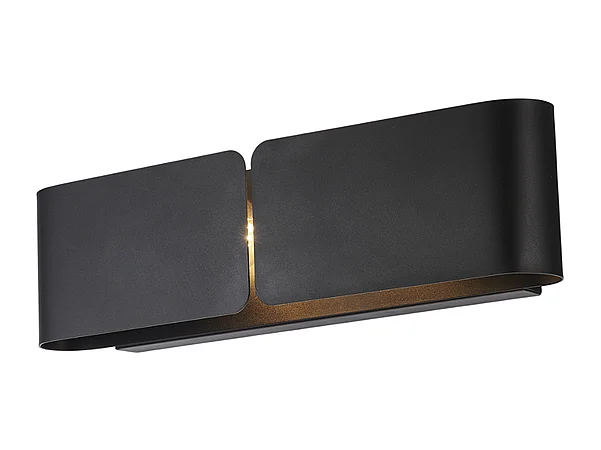 Hug - Wandleuchte mit lasergeschnittenem Diffusor aus schwarz lackiertem Eisen, 2 Lichter, .45 - P.10 - BL316-AP2-NR