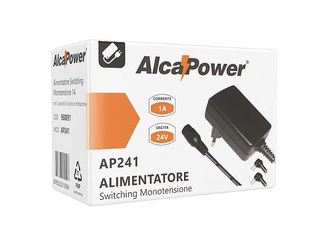 Fuente de alimentación conmutada 24 VCC 1 A 5,5 x 2,1, 5,5 x 2,5