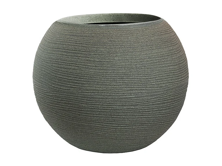 Vaso de resina para plantas, interior e exterior, desenho de esfera redonda d.40x33h Botticelli Verde