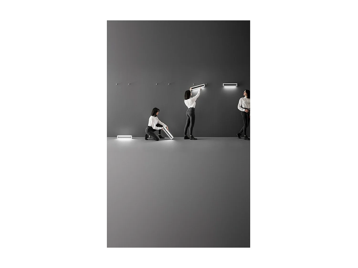 Kit applique pour SWAY MOOD blanc Supports métalliques