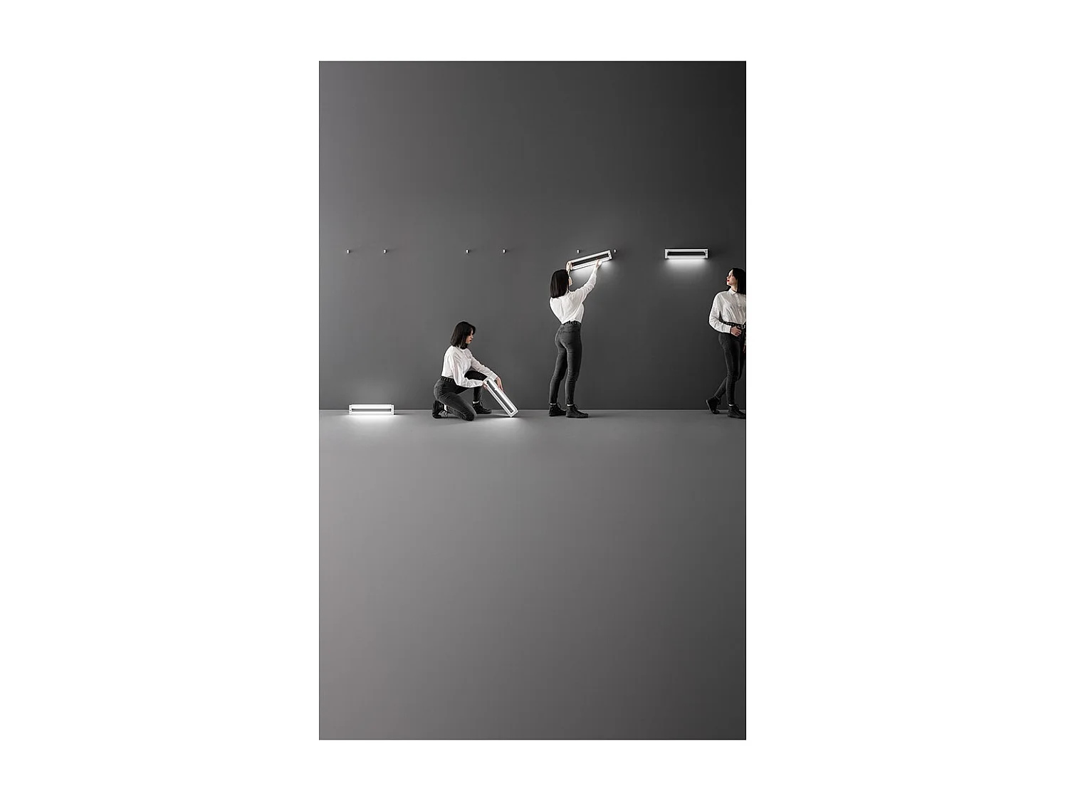 Kit applique per SWAY MOOD bianco - Supporti in metallo