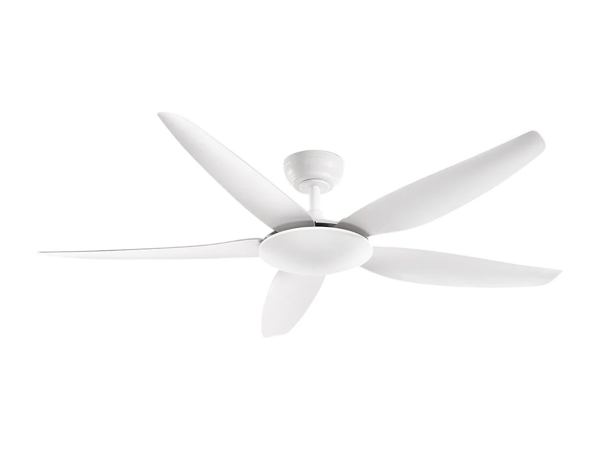 Deckenventilator ohne Licht Perenz 7200 B Weiß - Ø 142 cm, 5 Flügel, 5 Geschwindigkeiten, Gleichstrommotor 50 W, geräuschlos