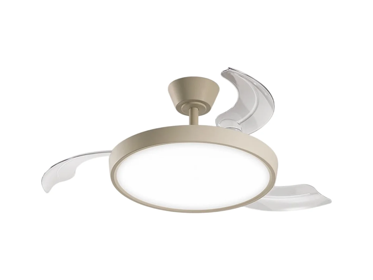 Ventilateur de plafond avec lumière Perenz 7196 R CT Sand d. 106 cm, 3 pales, 6 vitesses, moteur DC 40W, silencieux