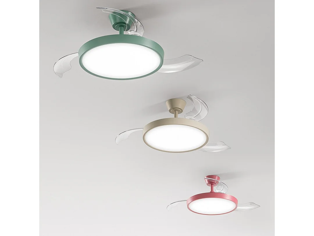 Ventilateur de plafond avec lumière Perenz 7196 R CT Sand d. 106 cm, 3 pales, 6 vitesses, moteur DC 40W, silencieux