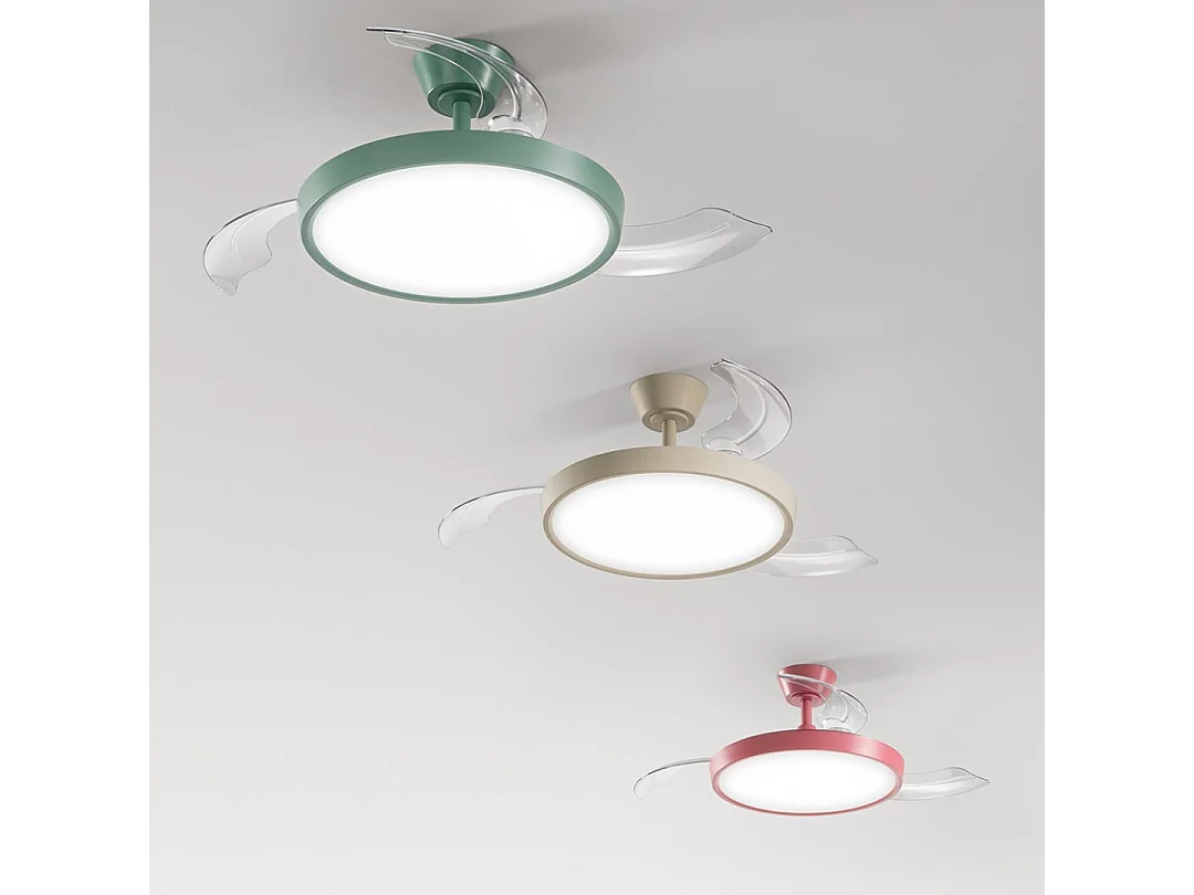 Ventilateur de plafond avec lumière Perenz 7196 R CT Sand d. 106 cm, 3 pales, 6 vitesses, moteur DC 40W, silencieux
