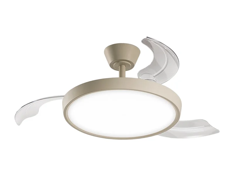Ventilatore da Soffitto con luce Perenz 7196 R CT Sabbia - Ø 106 cm, 3 Pale, 6 Velocità, Motore DC 40W, Silenzioso