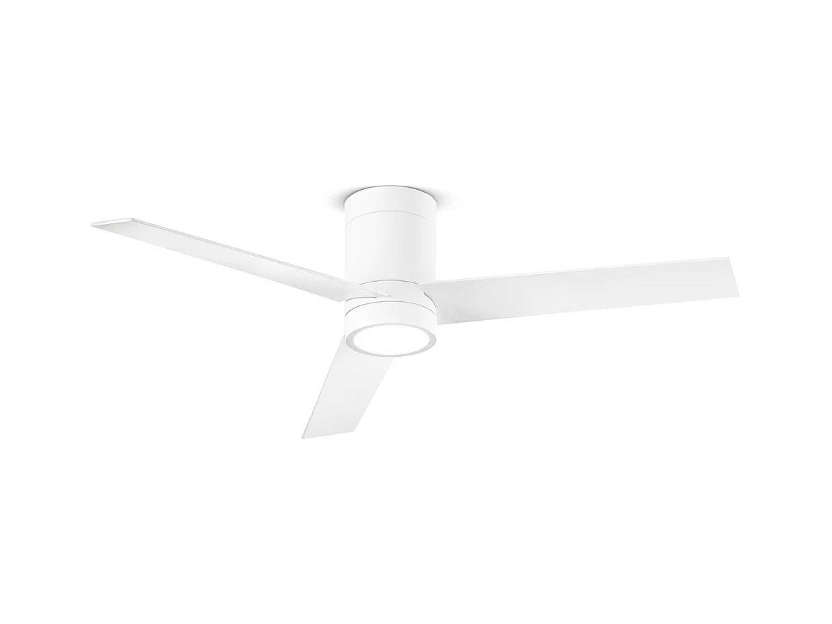 Ventilateur de Plafond avec Lumière Perenz 7185 B CT Blanc d. 132 cm, 3 Pales, 6 Vitesses, Moteur DC 40W, Silencieux