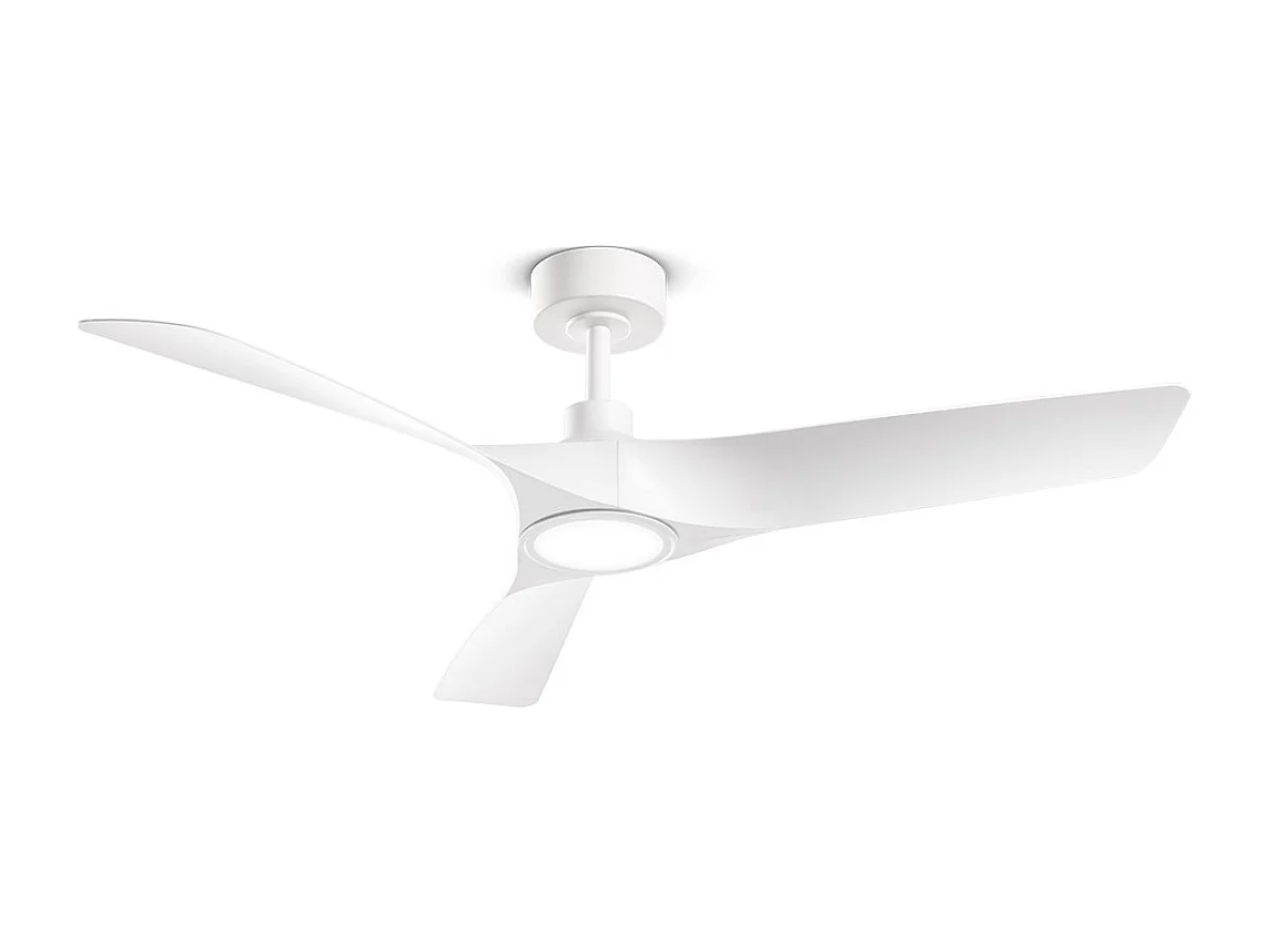 Ventilador de Teto com Luz Perenz 7206 B CT Cinza - Ø 133 cm, 3 Lâminas, 6 Velocidades, Motor DC 35W, Silencioso