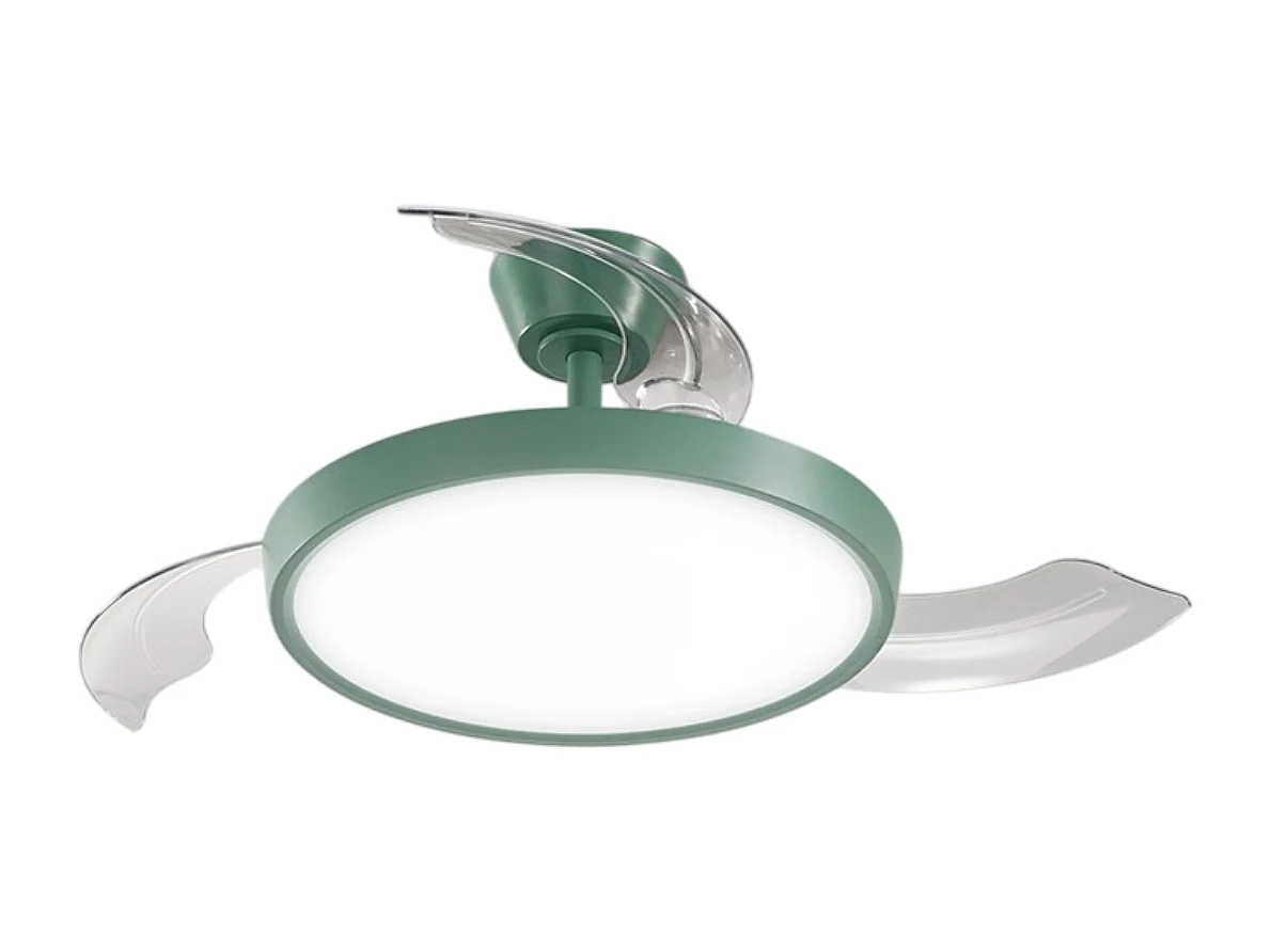 Deckenventilator mit Licht Perenz 7196 R CT Grün - Ø 106 cm, 3 Flügel, 6 Geschwindigkeiten, 40-W-Gleichstrommotor, geräuschlos