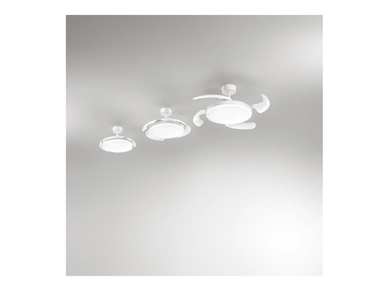 Deckenventilator mit Licht Perenz 7190 B CT Weiß – Ø 106 cm, 4 Flügel, 6 Geschwindigkeiten, Gleichstrommotor 35 W, geräuschlos