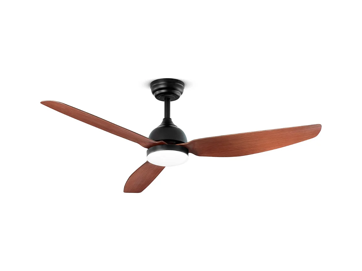 Deckenventilator mit Licht Perenz 7189 N CT Schwarz – Ø 132 cm, 3 Flügel, 6 Geschwindigkeiten, 40-W-Gleichstrommotor, geräuschlos