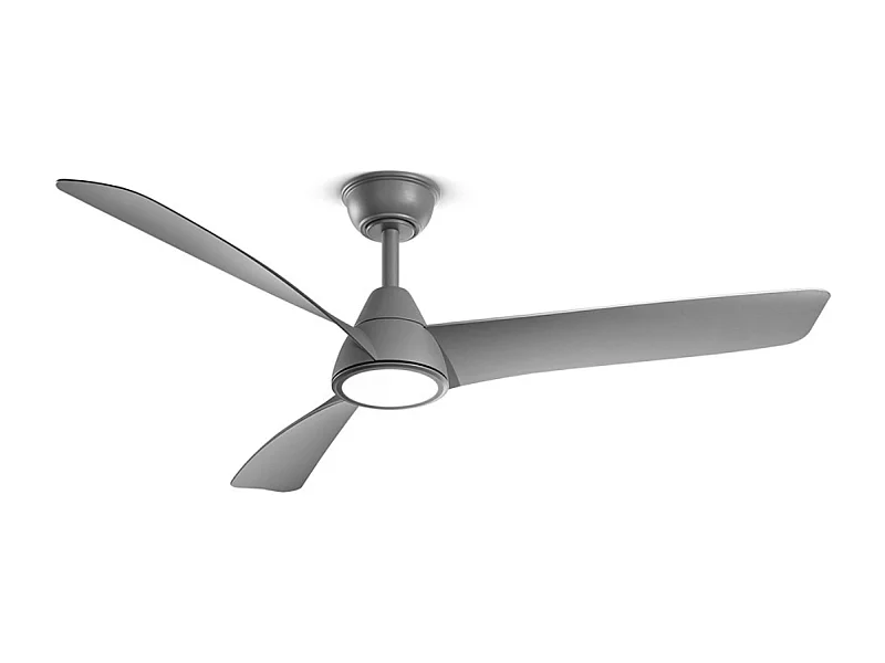 Plafondventilator met licht Perenz 7204 GR CT Grijs – Ø 132 cm, 3 bladen, 6 snelheden, 35W DC-motor, stil