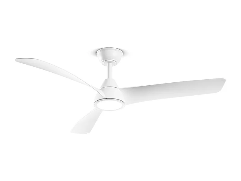 Plafondventilator met licht Perenz 7204 B CT Wit – Ø 132 cm, 3 bladen, 6 snelheden, DC-motor 35W, stil