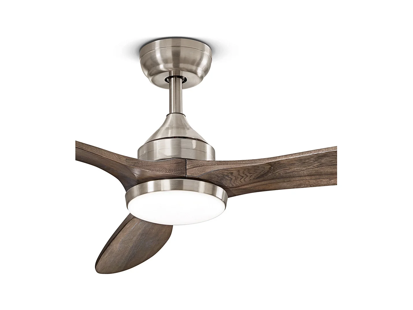 Perenz -  Triad-Lüfter aus Metall mit gebürstetem Chrom-Finish, 18 W LED 7170 CR CT, Gleichstrommotor