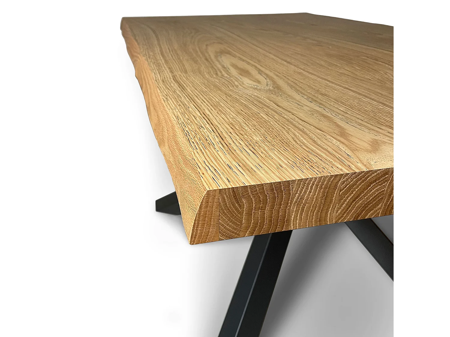 Extendable table 90x180/280 cm Versalux debarked oak legs 4/B
