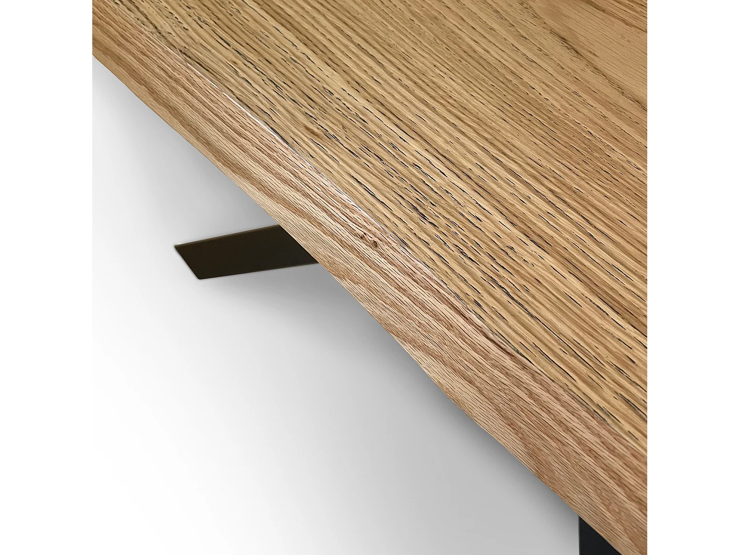 Mesa extensible 90x200/300 cm Versalux roble descortezado patas antracita