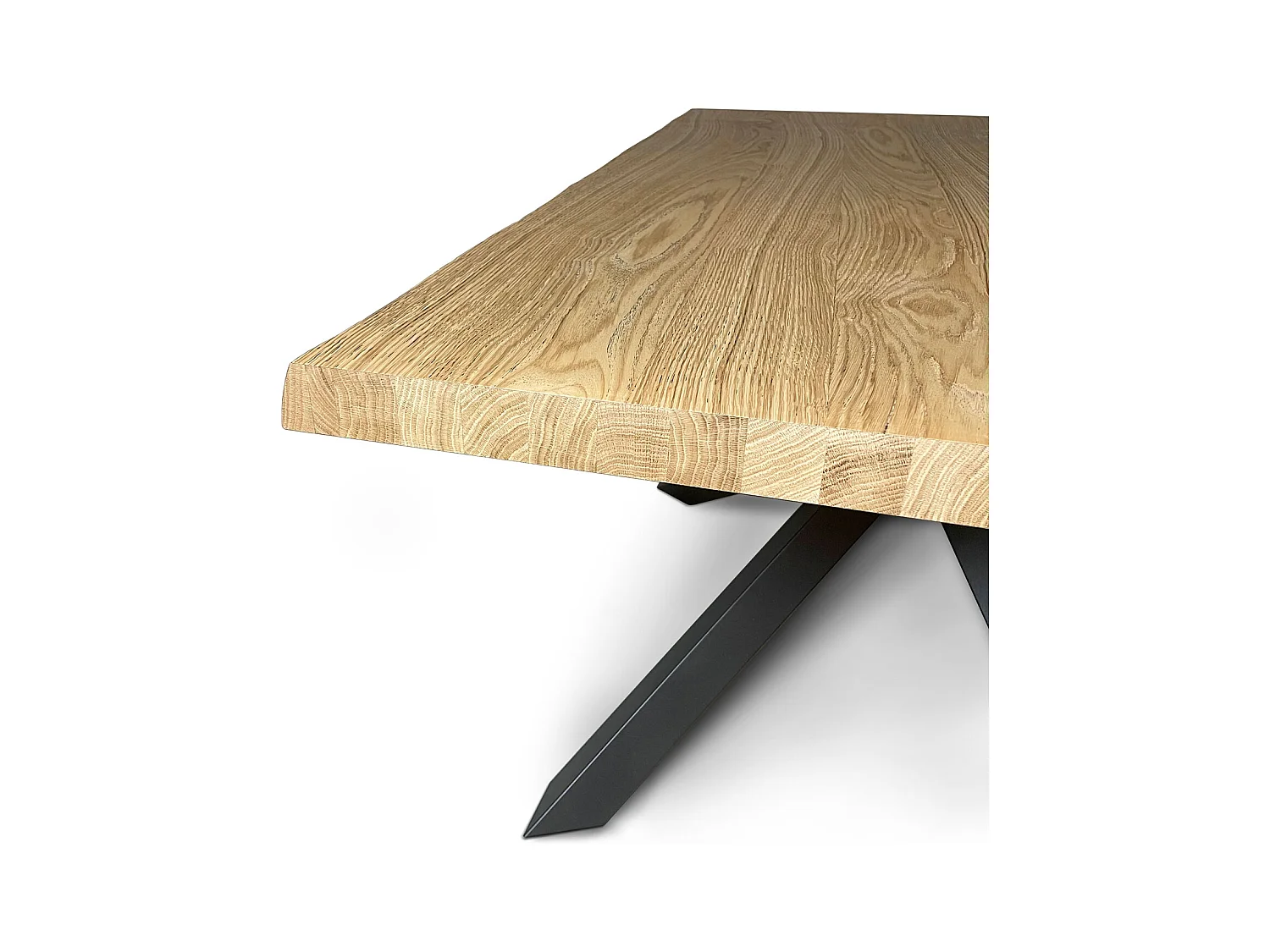 Table extensible 90x140/240 cm Versalux pieds chêne écorcé 4/A