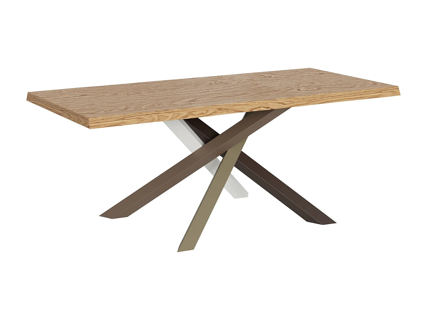Mesa extensível 90x180/230 cm Versalux pernas carvalho descascado 4/C