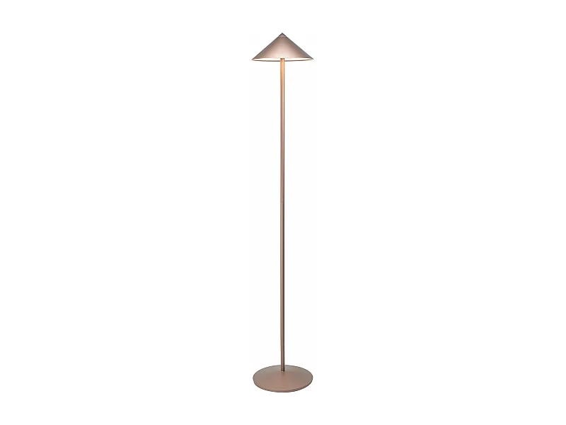 Zafferano Lampada da Terra Led Ricaricabile Pina XXL - 6W, IP65, Dimmer Touch, Testa Magnetica, Design Moderno per Interni ed Esterni - Bronzo
