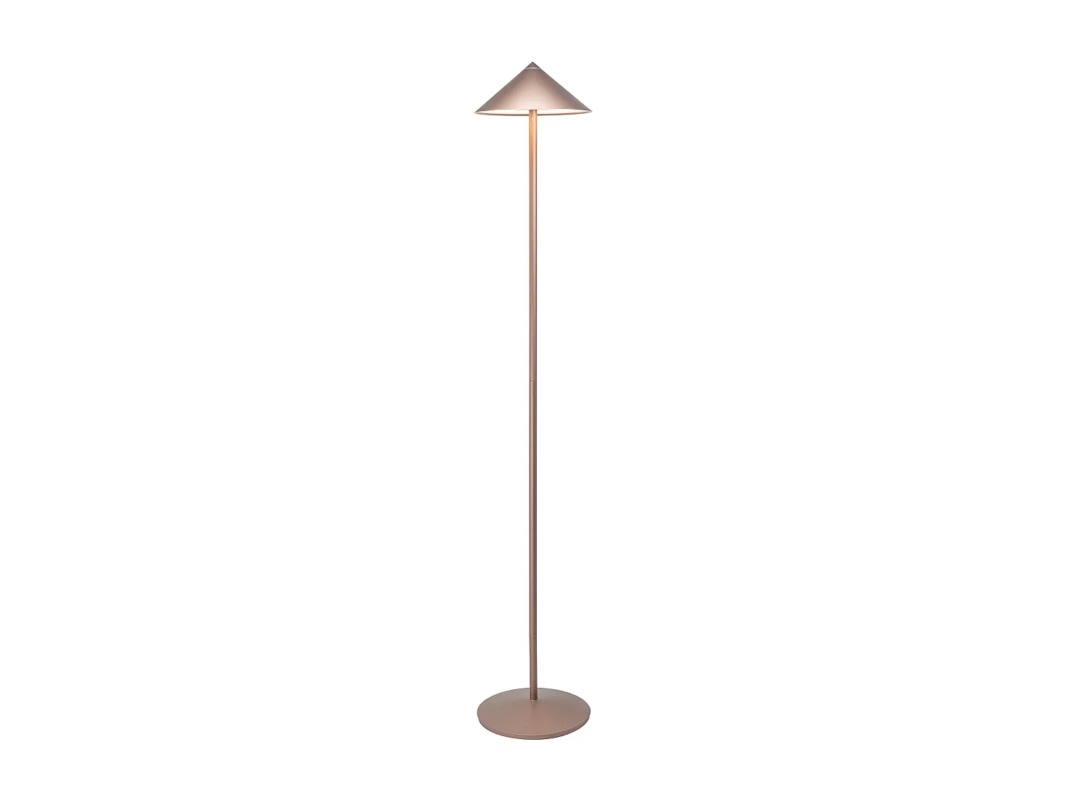 Luminária de chão LED recarregável Zafferano Pina XXL - 6 W, IP65, regulador de intensidade por toque, cabeça magnética, para uso interno e externo - Bronze
