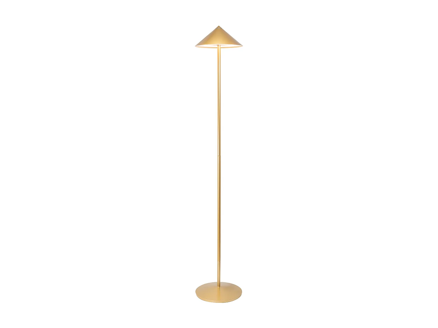 Zafferano Pina XXL wiederaufladbare LED-Stehleuchte - 6 W, IP65, Touch-Dimmer, magnetischer Kopf, modernes Design für den Innen- und Außenbereich - Gold